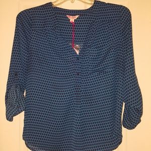 Black and Blue Blouse